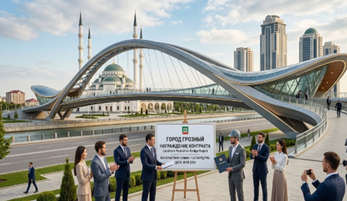 Grozny Awards RUB 1.02 Billion Contract for Landmark Pedestrian Bridge Project